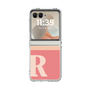 Clear Case［ Original - initial two tone - R pink ］