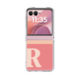 Clear Case［ Original - initial two tone - R pink ］