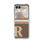 Clear Case［ Original - initial two tone - R brown ］