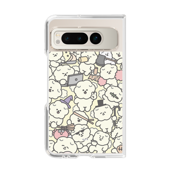 Clear Case［ Mossari Mosao - Fluffy - Beige ］