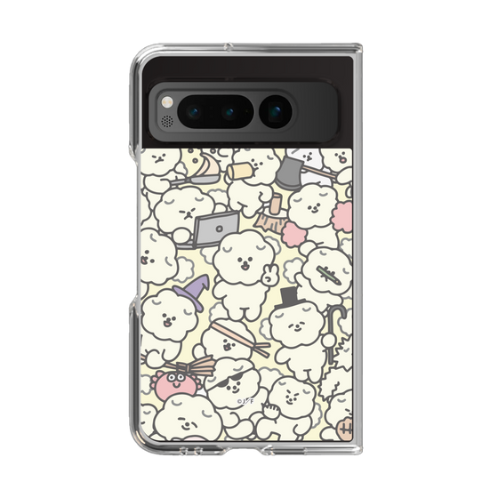 Clear Case［ Mossari Mosao - Fluffy - Beige ］
