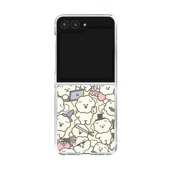 Clear Case［ Mossari Mosao - Fluffy - Beige ］
