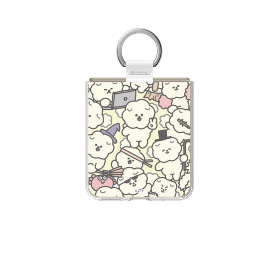 Clear Case［ Mossari Mosao - Fluffy - Beige ］