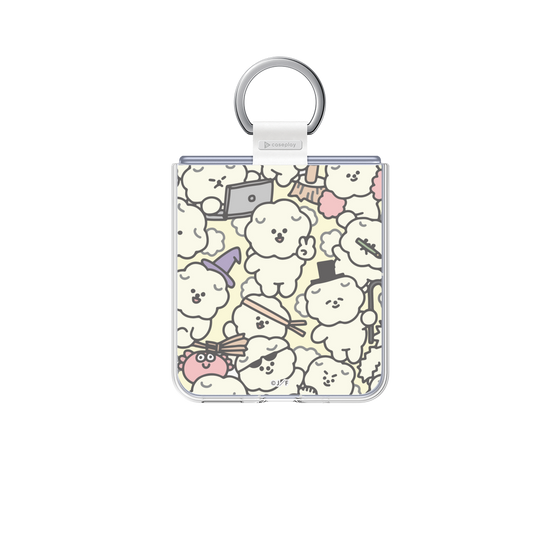 Clear Case［ Mossari Mosao - Fluffy - Beige ］