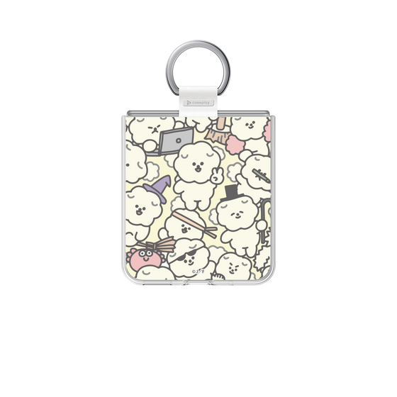 Clear Case［ Mossari Mosao - Fluffy - Beige ］