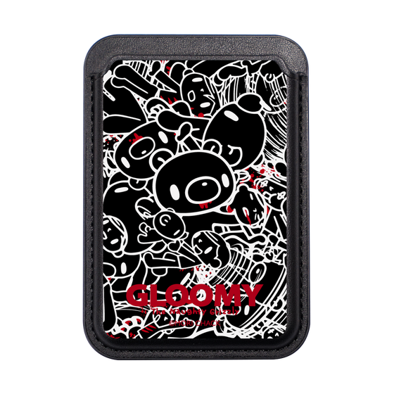 MagSafe Card Wallet［ Gloomy - Pattern - Black ］