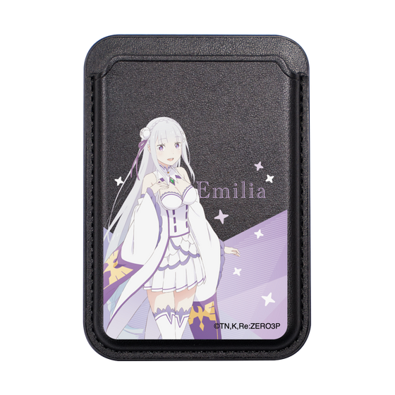 MagSafe Card Wallet［ Re:ZERO -Starting Life in Another World- Emilia - Standing Illustration ］