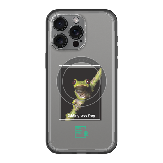 Slim Protection Premium Case with MagSafe［ Green Future Project - Gliding tree frog ］