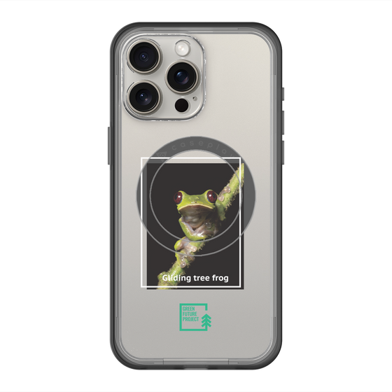 Slim Protection Premium Case with MagSafe［ Green Future Project - Gliding tree frog ］