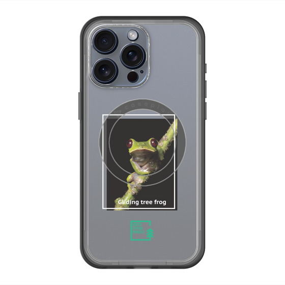 Slim Protection Premium Case with MagSafe［ Green Future Project - Gliding tree frog ］