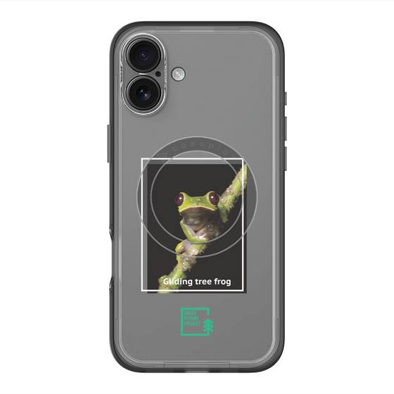 Slim Protection Premium Case with MagSafe［ Green Future Project - Gliding tree frog ］
