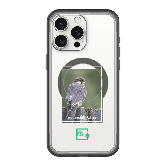 Slim Protection Premium Case with MagSafe［ Green Future Project - Aplomado Falcon ］