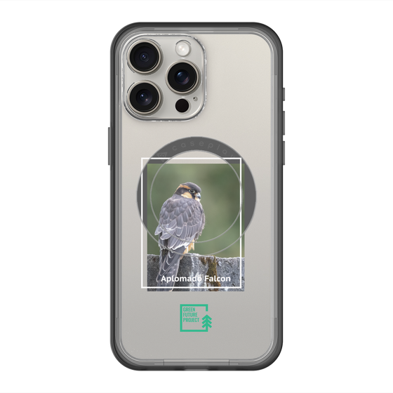 Slim Protection Premium Case with MagSafe［ Green Future Project - Aplomado Falcon ］