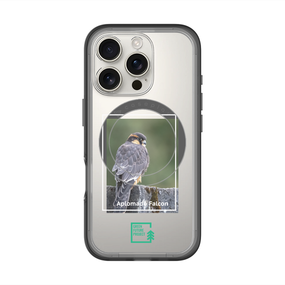 Slim Protection Premium Case with MagSafe［ Green Future Project - Aplomado Falcon ］