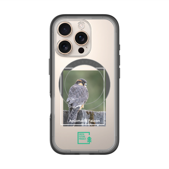 Slim Protection Premium Case with MagSafe［ Green Future Project - Aplomado Falcon ］