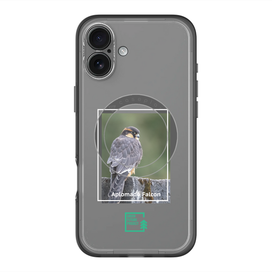 Slim Protection Premium Case with MagSafe［ Green Future Project - Aplomado Falcon ］