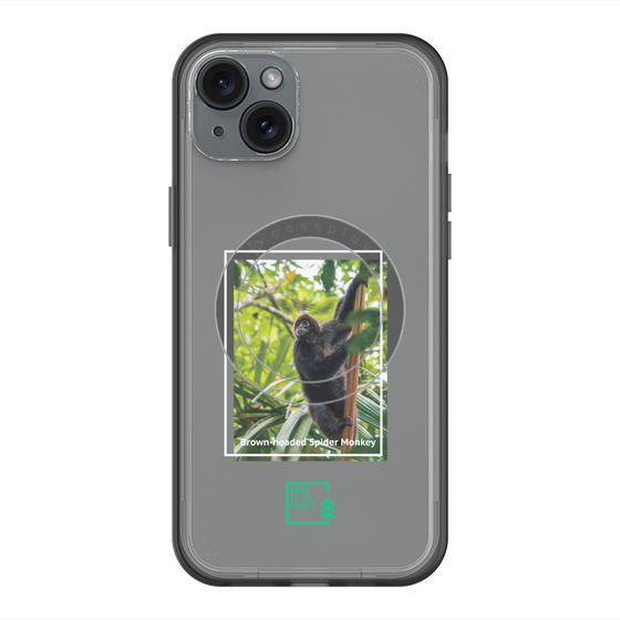 Slim Protection Premium Case with MagSafe［ Green Future Project - Brown-headed Spider Monkey ］