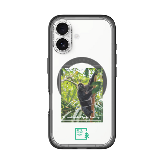 Slim Protection Premium Case with MagSafe［ Green Future Project - Brown-headed Spider Monkey ］