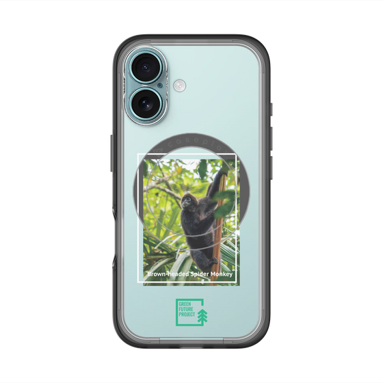 Slim Protection Premium Case with MagSafe［ Green Future Project - Brown-headed Spider Monkey ］