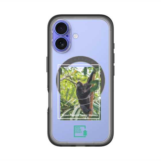 Slim Protection Premium Case with MagSafe［ Green Future Project - Brown-headed Spider Monkey ］