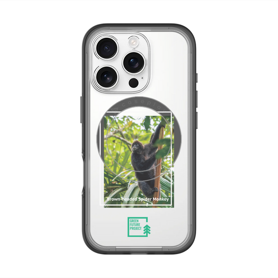 Slim Protection Premium Case with MagSafe［ Green Future Project - Brown-headed Spider Monkey ］