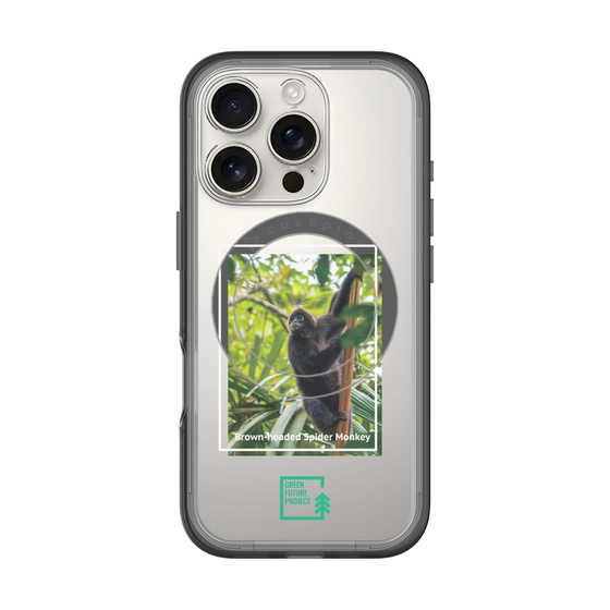 Slim Protection Premium Case with MagSafe［ Green Future Project - Brown-headed Spider Monkey ］