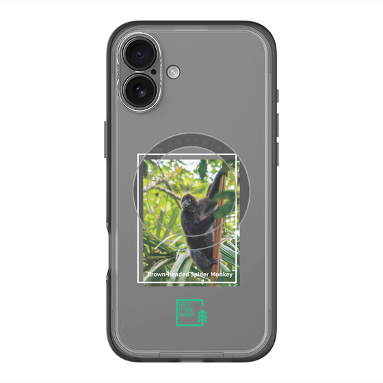 Slim Protection Premium Case with MagSafe［ Green Future Project - Brown-headed Spider Monkey ］