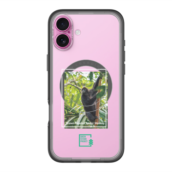 Slim Protection Premium Case with MagSafe［ Green Future Project - Brown-headed Spider Monkey ］
