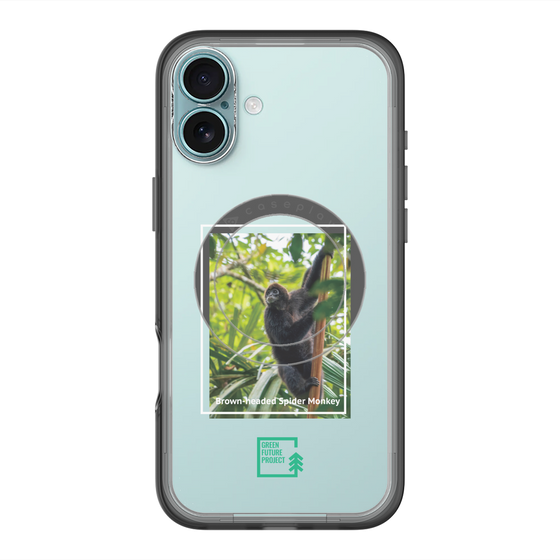 Slim Protection Premium Case with MagSafe［ Green Future Project - Brown-headed Spider Monkey ］