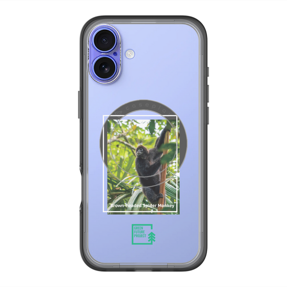 Slim Protection Premium Case with MagSafe［ Green Future Project - Brown-headed Spider Monkey ］