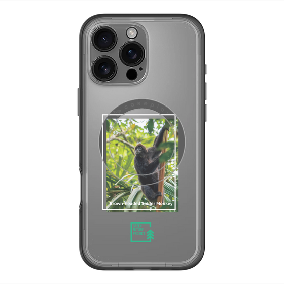 Slim Protection Premium Case with MagSafe［ Green Future Project - Brown-headed Spider Monkey ］