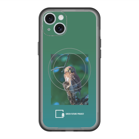 Slim Protection Premium Case with MagSafe［ Green Future Project - Ferruginous Pygmy Owl ］