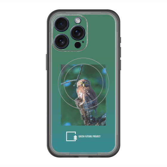 Slim Protection Premium Case with MagSafe［ Green Future Project - Ferruginous Pygmy Owl ］