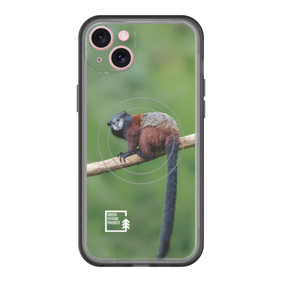 Slim Protection Premium Case with MagSafe［ Green Future Project - Saddle-backTamarin ］