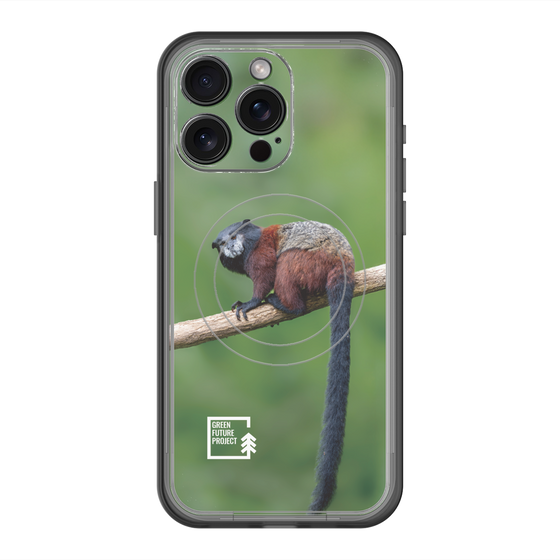 Slim Protection Premium Case with MagSafe［ Green Future Project - Saddle-backTamarin ］