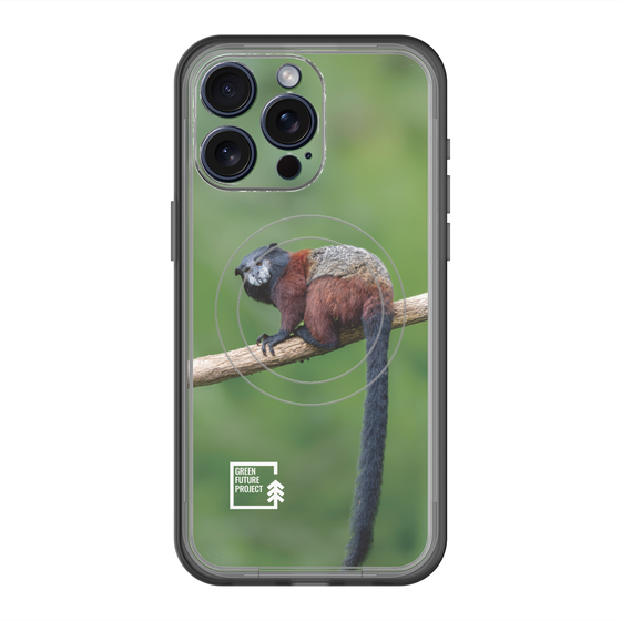 Slim Protection Premium Case with MagSafe［ Green Future Project - Saddle-backTamarin ］