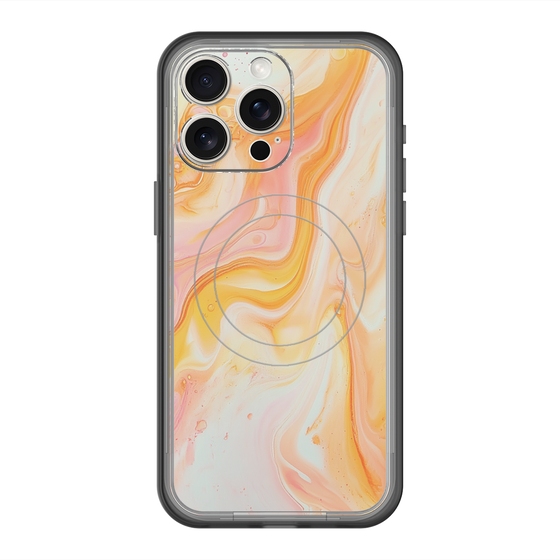Slim Protection Premium Case with MagSafe［ Color Rain - Original - Tangerine Mist ］