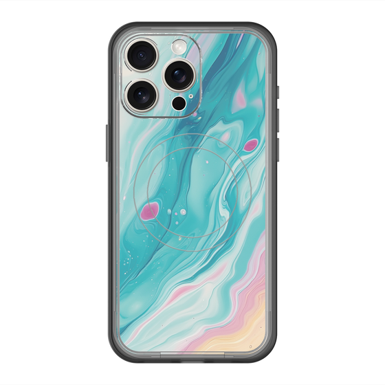 Slim Protection Premium Case with MagSafe［ Color Rain - Original - Serene Wave ］