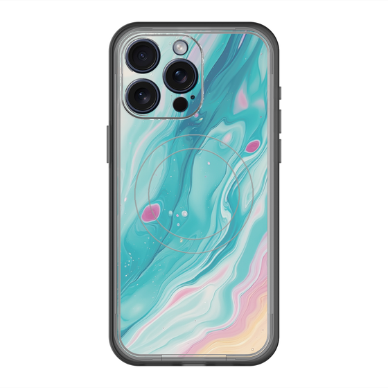 Slim Protection Premium Case with MagSafe［ Color Rain - Original - Serene Wave ］