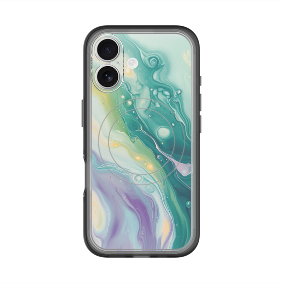Slim Protection Premium Case with MagSafe［ Color Rain - Original - Dusky Forest ］