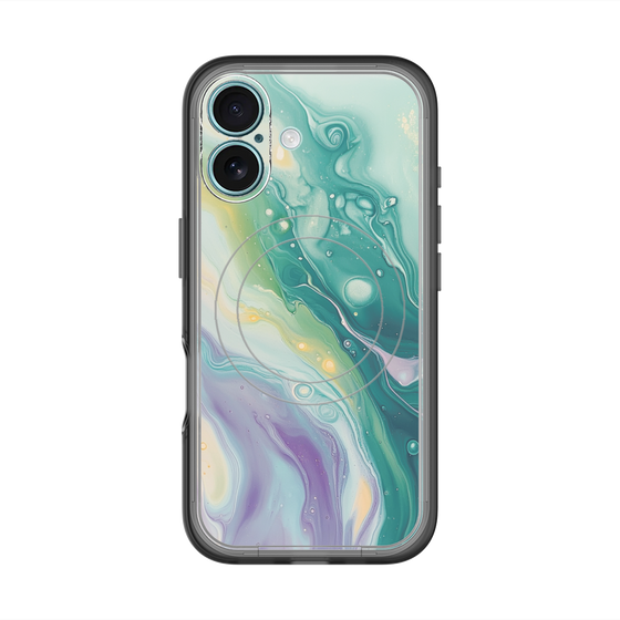 Slim Protection Premium Case with MagSafe［ Color Rain - Original - Dusky Forest ］