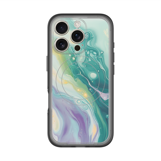 Slim Protection Premium Case with MagSafe［ Color Rain - Original - Dusky Forest ］