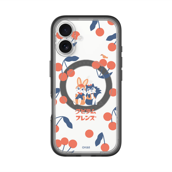 Slim Protection Premium Case with MagSafe［ Kuppyramu Friends - Cherry ］