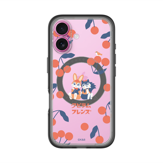 Slim Protection Premium Case with MagSafe［ Kuppyramu Friends - Cherry ］