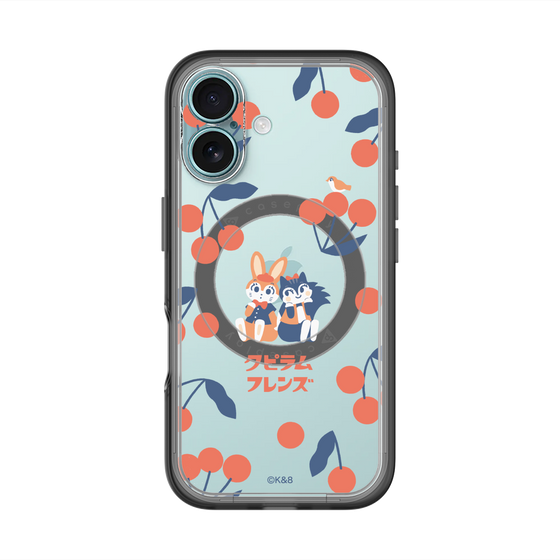 Slim Protection Premium Case with MagSafe［ Kuppyramu Friends - Cherry ］