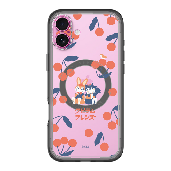 Slim Protection Premium Case with MagSafe［ Kuppyramu Friends - Cherry ］