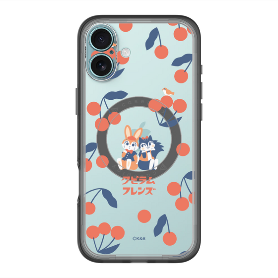 Slim Protection Premium Case with MagSafe［ Kuppyramu Friends - Cherry ］