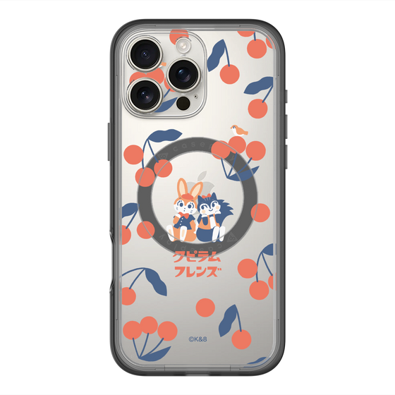 Slim Protection Premium Case with MagSafe［ Kuppyramu Friends - Cherry ］