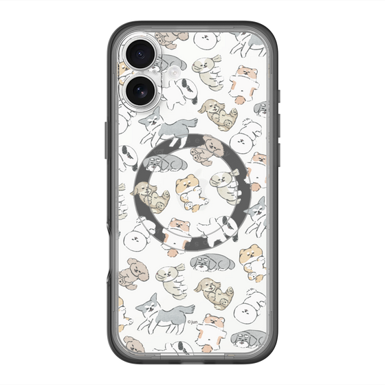 Slim Protection Premium Case with MagSafe［ Hello, It's Dog - Nap ］