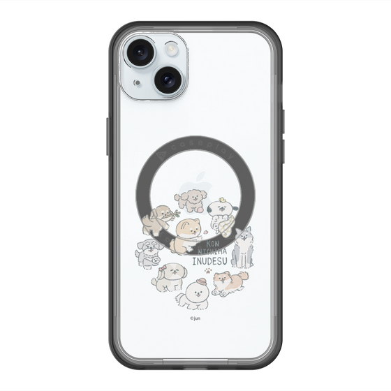 Slim Protection Premium Case with MagSafe［ Hello, It's Dog - All Together - Clear ］